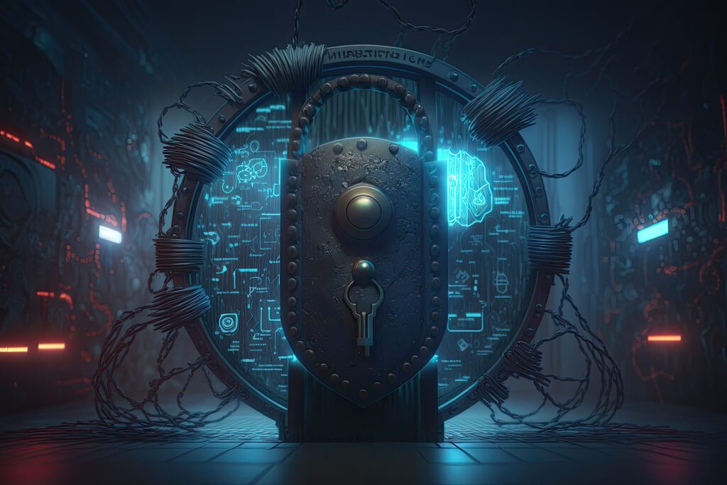 cyber security concept, login, user, identification information security and encryption, secure access to user's personal information, secure internet access, cybersecurity. Generative AI